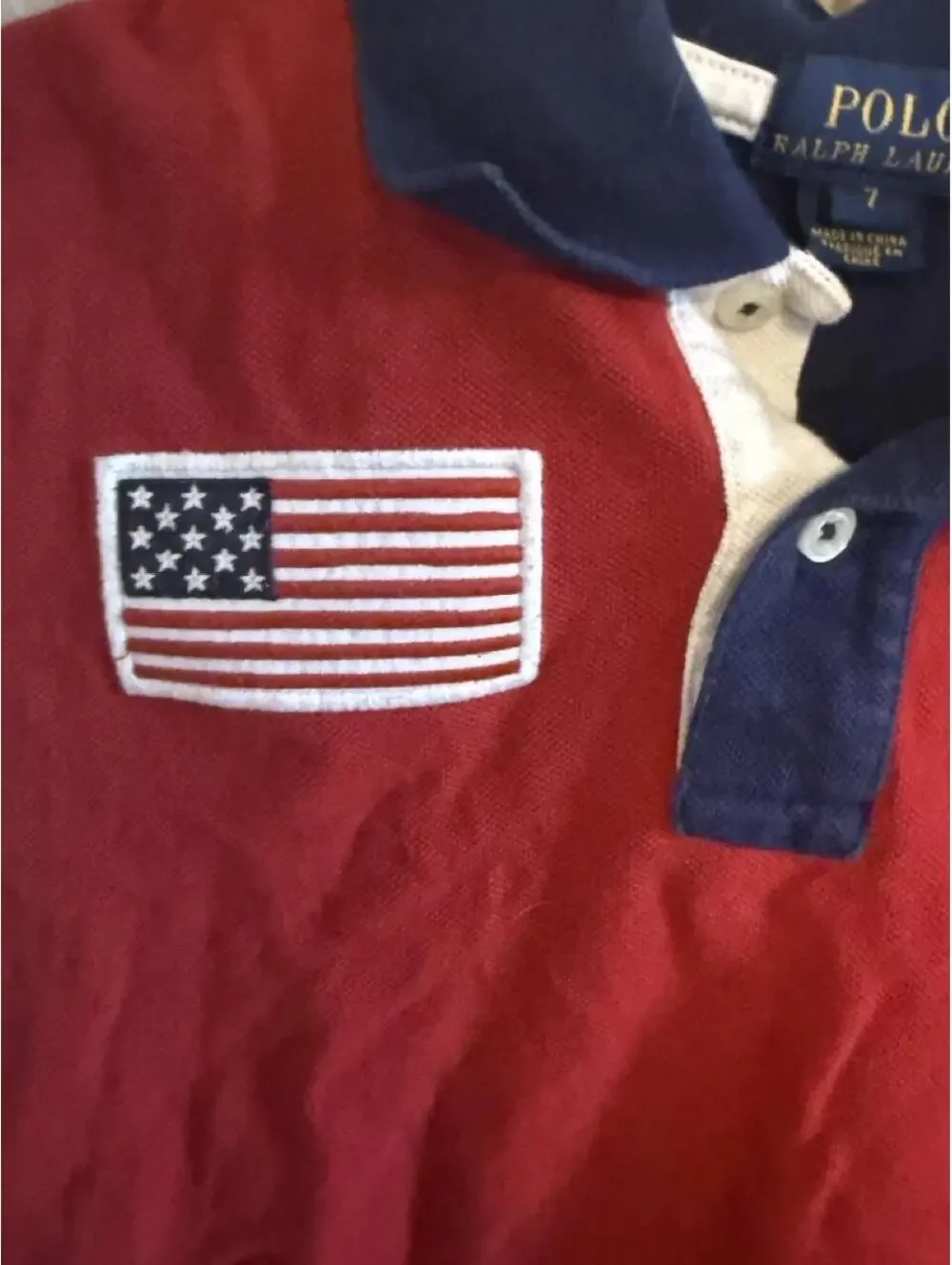 Polo Ralph Lauren Kid's Red and Multi Polo-shirt